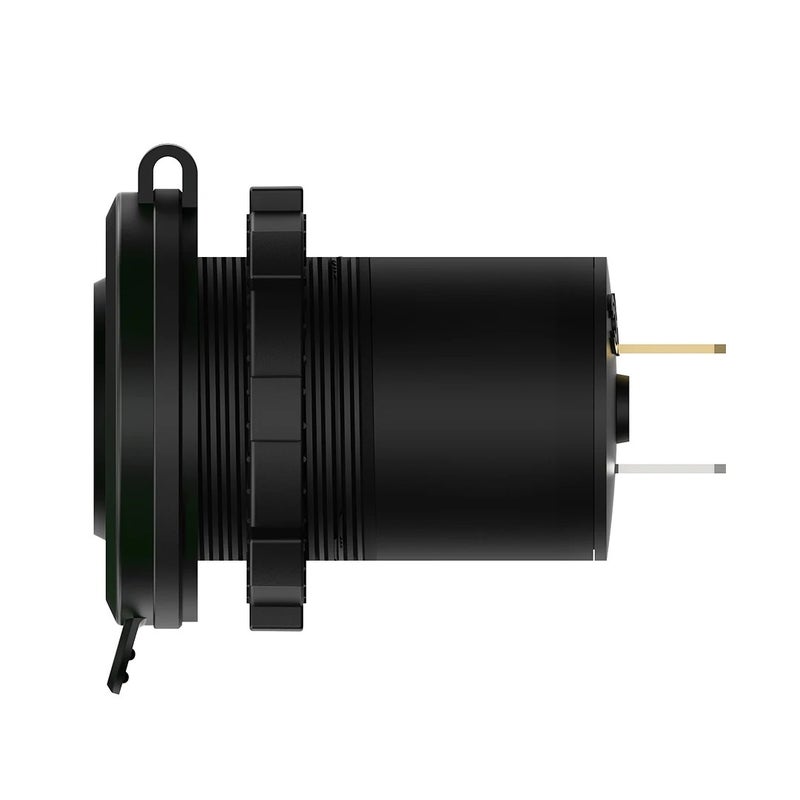 Bluejw Universal Flush Mount Fast Car Charger LED Light 12V/24V 3 USB Port Charging Socket Outlet for Bus Seat, Bike, Automobile, Fleet Vehicle - Image 5